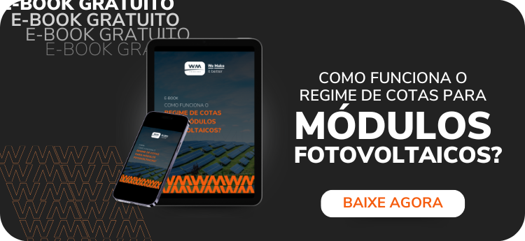 Como funcionará o regime de cotas para Módulos Fotovoltaicos?